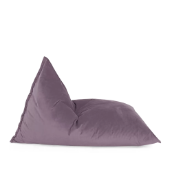 LOTUS LOUNGE CHAIR Large Ecogami Velvet Bean Bag Cover - 59" X 43.25" - Violet