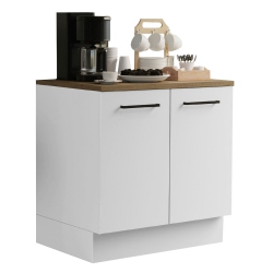 MADESA Coffee Bar Cabinet \w 2 Doors Wooden Storage Unit for Kitchen, Dining Room, Or Office Perfect for Organizing Coffee Makers, Supplies, And