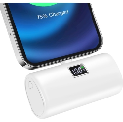 Portable Charger for iPhone, Fast Charging - 5000mAh Small Portable Charger \w LED Display, Mini Cute Portable Battery Phone Charger for iPhone 14/14pro/13/12/XR/8/7/6
