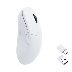 KEYCHRON M3 Mini Wireless RGB Gaming Mouse – 2.4Ghz, Bluetooth 5.1, USB-C, Ultra-Light 79G – Compatible With Windows & Macos – (M3M-A3) In White