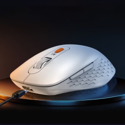 RISOPHY Bluetooth Intelligent Wireless Mouse Multilingual Ai Writing Ai Creation Ai Drawing Rechargeable Long-Lasting Battery Life(White)