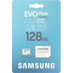 SAMSUNG Refurbished (Good) Evo Plus + Adapter 128GB 160Mb/s Microsdxc Memory Card Mb-Mc128Sa/ca