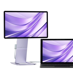 SOTSU Flipaction Touch 14" Premium Portable Monitor Sfa14Tcll, Fhd Ips Pivoting Dual Laptop Screen, Touchscreen for Cellphone, Gaming, Chrome