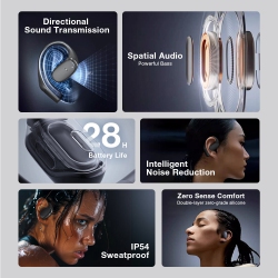 ORIGINAL Blitzwolf Bw-V49 Ows Earbuds Bluetooth Earphones Spatial Audio Powerful Bass Directin Tone Intelligent Noise Reduction HD Calls Comfort Wear