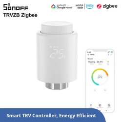 ORIGINAL Sonoff Trvzb Smart Zigbe Thermostatic Radiator Valve Intelligent Thermostat Temperature Controller App&voice Control Work \w Alexa Google