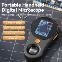 ORIGINAL 500X Portable Handheld Digital Microscope Super Macro Lens Magnification 2Mp Camera Clear 1080P Resolution Integrated Led Lights Superior