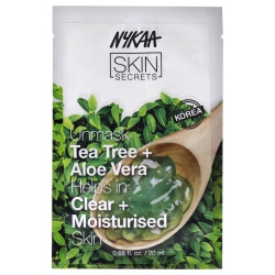 NYKAA NATURALS Skin Secrets Sheet Mask - Tea Tree And Aloe Vera By for Women - 1 PC Mask