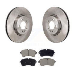 CMX Front Disc Brake Rotors And Ceramic Pads Kit for Land Rover Discovery Range Diesel Engine K8C-103658