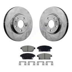 CMX Front Disc Brake Rotors And Ceramic Pad Kit for Chevrolet Cruze Buick Verano Orlando Volt K8C-103480