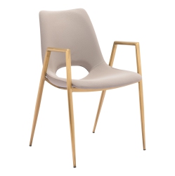 RUG BRANCH Desi Dining Chair (Set Of 2) Beige & In Gold