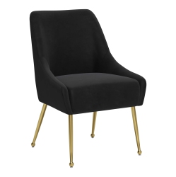 RUG BRANCH Maxine Dining Chair & Gold In Black