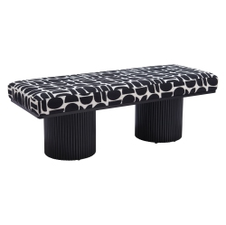 RUG BRANCH Botoia Bench Black & In White