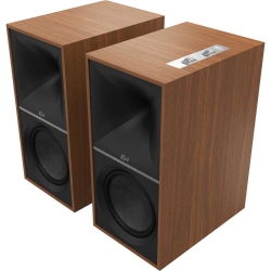 KLIPSCH - The Nines 240-Watt Bookshelf Speaker - Pair - Walnut