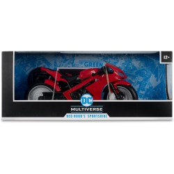 DC Multiverse Hood Outlaw 7 Inch Scale Action Figure - Hood's Sportsbike In Red