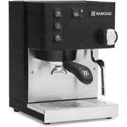 RANCILIO Silvia Espresso Machine With Iron Frame And Stainless Steel Side Panels, 11.4 By 13.4-Inch (Updated - 2020 Version) In Black