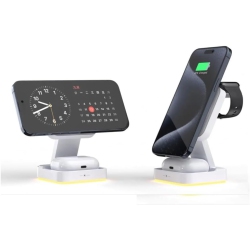 YOULIGHTS 3 In 1 Wireless Charging Station for Iphone 16 15 14 Pro Max, Apple Watch & Airpods Charger, Android And Qi-Certified Fast Charging Dock