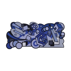 ONEOFZERO Large Premium Desk Pad for Home, Office And Gaming, Anti-Slip Rubber Bottom Boundless And Sound Dampening, 36Cm (L) X 75Cm (W), Retrograde