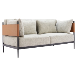 RUG BRANCH Stirbe Loveseat In Gray