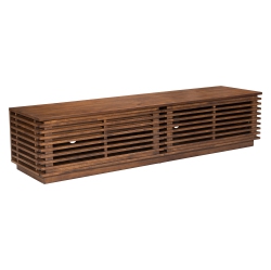 RUG BRANCH Linea Wide Entertainment Stand Walnut