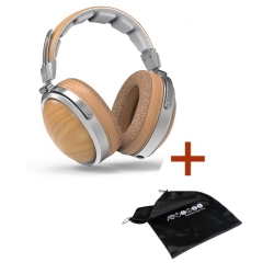 FIIO Ft1 Closed-Back Over-Ear Nanowood Fiber Composite Diaphragm Wired Hi-Fi Headphones With Bonus Carrying Bag (Beech)