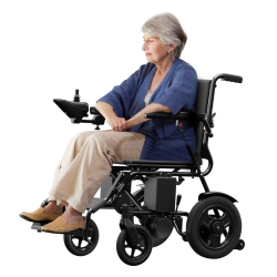 COOLHUT Foldable Intelligent Electric Wheelchairs, 73 Lbs, Equipped \w 360° Control Joystick And Powerful Motor, 15+ Miles Long Travel Range