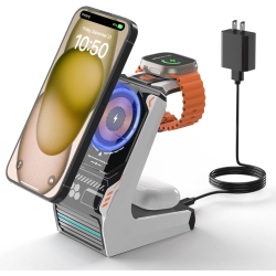 YOULIGHTS 3 In 1 Wireless Charging Station for Magsafe: Magnetic Charge Stand for Iphone Apple 15 14 13 12 Pro/pro Max/plus/mini- Fast Wireless