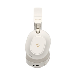 HAVIT H668Bt Active Noise Cancelling Stereo Sound Bluetooth V5.4 Wireless Headset, Lightweight Foldable With Mic