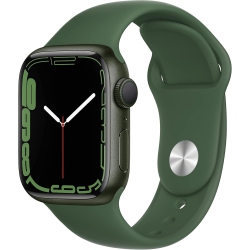 APPLE Refurbished (Excellent) Watch Series 7 41MM Gps Aluminum + Clover Sport Band In Green