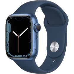 APPLE Refurbished (Excellent) Watch Series 7 41MM Gps Aluminum + Abyss Sport Band In Blue