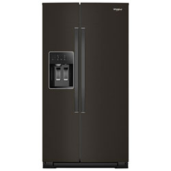 Whirlpool 36" 20.85 Cu. Ft. Counter Depth Side-By-Side Refrigerator w/Water & Ice Dispenser (WRSC5536RB)- Black