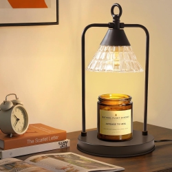 HTUTWOO Candle Warmer Lamp \w Dimmer, 2H/4H/8H Timer Electric Candle Lamp Warmer Compatible \w Yankee Candle Jar Candle, Home Decor Gift for Her