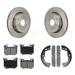 CMX Rear Disc Rotors Ceramic Pads And Parking Brake Shoes Kit for Kia Stinger Genesis G70 K8C-103845