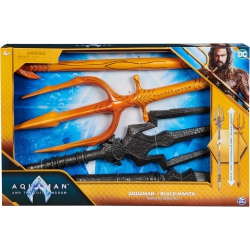 DC Comics, Aquaman And Manta Tridents, 35-Inch Movie-Styling, Super Hero Costume, Kids Roleplay for Boys And Girls Ages 4+ In Black