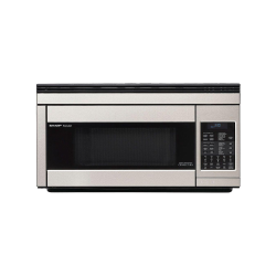 SHARP 1.1 Cu. Ft. 850W Carousel® Over-The-Range Microwave Oven, Stainless Steel
