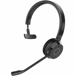 JABRA Evolve 65 Te On-Ear Noise-Isolating Wireless Ms Mono Headset With Mic - - (6693-833-309) In Black