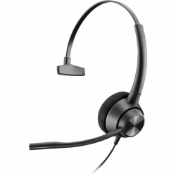 HP POLY Encorepro 310 On-Ear Noise Cancelling Monaural Headset With Mic - (77T43Aa) In Black