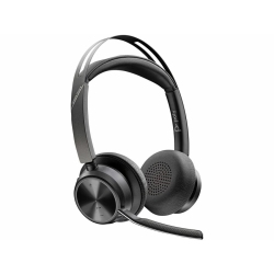 HP POLY Voyager Focus 2 On-Ear Noise Cancelling Wireless USB-A Stereo Headset With Mic - (77Y86Aa) In Black