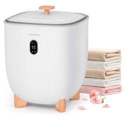 COSTWAY 20L Upgraded Towel Warmer for Bathroom With Ptc Heater & 2 Fragrant Disc Holders