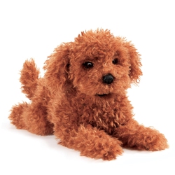 FOLKMANIS Toy Poodle Puppy Hand Puppet