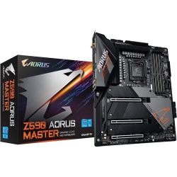 GIGABYTE Z590 Aorus Master Lga 1200 Intel Z590 Atx Motherboard With Triple M.2, PCie 4.0, USB 3.2 Gen2X2 Type-C, Intel Wifi 6E, Aquantia 10GBe Lan
