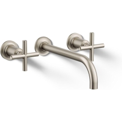 KOHLER K-T14414-3-Bn Purist Two-Handle Wall-Mount Faucet Trim, Vibrant Brushed Nickel