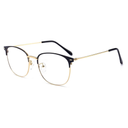 PRIME MADE Light Blocking Glasses Computer Reading Glasses Retro Eyeglasses Frame Anti Uv Transparent Lens Anti Eye Fatigue Lightweight Fashion