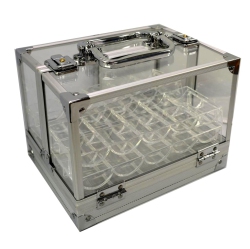MRC Poker 600 Pieces Clear Acrylic Case With 6 Pieces Chip Trays By