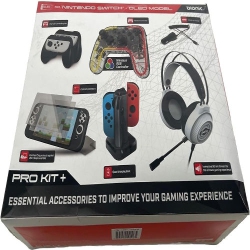 BIONIK - Kit for Switch/switch Oled: Grip Caps, Wired Headset, Screen Protector
