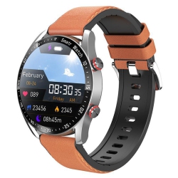YONWAY Ecg+Ppg Bluetooth Call Smart Watch Men Laser Health Blood Pressure Fitness Sports Watches Man Sports Waterproof Smartwatch (Orange Peel)