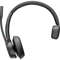 HP Refurbished (Excellent) - Poly Voyager 4310-M On-Ear Noise Cancelling Bluetooth Headset - In Black