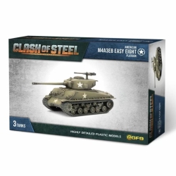 BATTLEFRONT Clash Of Steel M4A3E8 Easy Eight Tank Platoon (X3 Plastic)