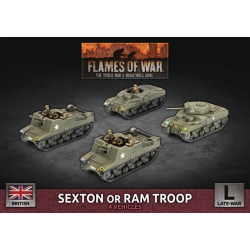 BATTLEFRONT Flames Of War British Sexton (Kangaroo) Troop (4X Plastic) New
