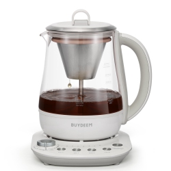 BUYDEEM K156 Tea Maker, Electric Tea And Coffee Kettle \w Removable Brewer, Preset Brewing Programs Coffee Maker \w Temperature Control, Automatic