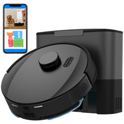bObsweep UltraVision WiFi Connected Self-Empty Robot Vacuum & Mop - Carbon Steel - Only at Best Buy